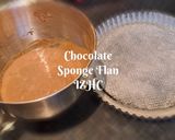 A picture of step 2 of 🍫🥮Chocolate Sponge Flan Case🥮🍫.