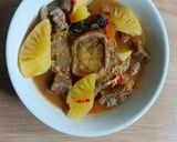 Foto langkah ke 4 dari resep Asam Pedas sumsum sapi+nanas.