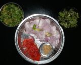A picture of step 2 of Mutton biryani.
