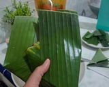Foto langkah ke 7 dari resep Bacang ketan isi ayam gurih daun pisang (tanpa rebus lama)🍙.