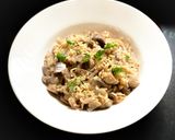 A picture of step 4 of Mushroom Risotto.
