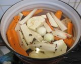 Gyöngyözve 🔥 főtt klasszikus ✨ tyúkhúsleves 🍲 recept fázis 3 fotója