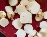 A picture of step 2 of Taro sago in Coconut.