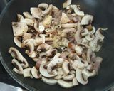 Une image de l'étape 2 de Tagliatelles alla boscaiola.