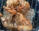 A picture of step 18 of Mandi rice (chicken mandi).