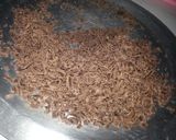 A picture of step 1 of Chocolate fudge cake.