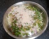 A picture of step 3 of Afghanistan / Pakistan Chapli Kabab (vegetarian version).