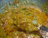 A picture of step 2 of Fire paneer.
