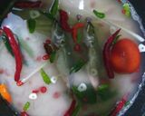 Foto langkah ke 3 dari resep Nasi liwet peda + sambel terasi khas Sunda.