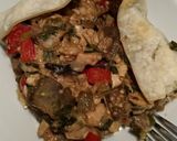Foto del paso 6 de la receta: Tarta de pollo y berenjenas