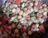 A picture of step 4 of Matar ki chaat.