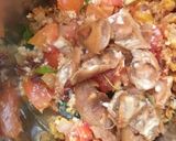A picture of step 2 of Vendakkai puli kuzhambu/ bhindi stew.
