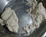 A picture of step 8 of Makki ki Roti with Sarson ka Saag and chatpata mooli galgal achar.