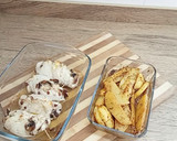 Foto del paso 4 de la receta: Pechugas de pollo rellenas de champiñón y quesitos