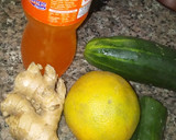 A picture of step 1 of Cucumber classy juice.