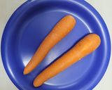 A picture of step 1 of Carrot kheer.