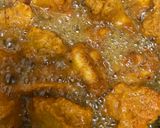 A picture of step 3 of Kerala style chicken fry.