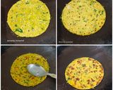 A picture of step 3 of Bajra Methi Paratha.