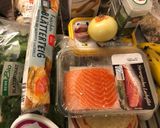Foto langkah ke 1 dari resep Puff Pastry Salmon (Salmon en Croute/Salmon Wellington).