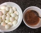 Hình bước làm 1 của món Trứng cút sốt me