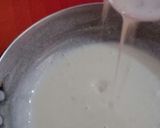 A picture of step 1 of Mahalabia the Arabian desserts.