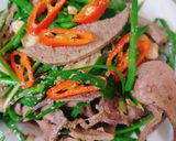 Hình bước làm 4 của món Gan heo xào hẹ