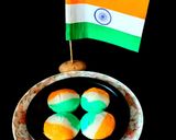 A picture of step 5 of INDEPENDENCE DAY special TRI COLOURS IDLI PEACOCK.