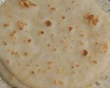 A picture of step 4 of Zinger Shawarma with homemade pita bread❤😋.