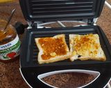 A picture of step 3 of Masala sandwich.