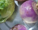 A picture of step 7 of Makki Methi Paratha With Turnip And Kohlrabi Stir fry.