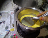 A picture of step 1 of Khandvi.