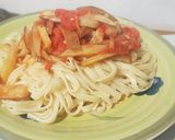 Foto del paso 4 de la receta: Salsa de tomates natural con papitas fritas 🍝