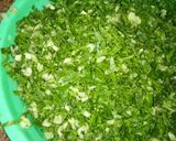 A picture of step 1 of Fried rice, lentils and spinach favourite Easter dish.