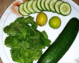 A picture of step 1 of Cucumber juice and refreshing water.
