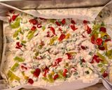 A picture of step 2 of Crustless Cheese Pie with Herbs and Sesame.