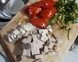 Hình bước làm 2 của món Nui nơ xào Giò