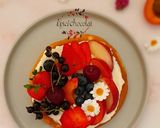 Une image de l'étape 9 de Pancake aux fruits façon tarte.