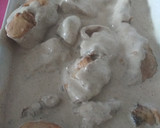 Foto del paso 5 de la receta: Conejo guisado con crema de champiñones al brandy