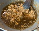 A picture of step 7 of Lapsi carrot halwa with jaggery.
