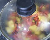 A picture of step 4 of Methi Aloo Gajar Matar ki bhujiya !.