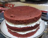 Foto langkah ke 8 dari resep Red Velvet Cake (Metode Kukus).