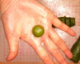 A picture of step 5 of Macha Snowball Cookies.
