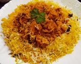 A picture of step 13 of Butter Chicken Biryani.