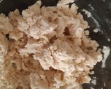 A picture of step 3 of Tricolor nankhatai.