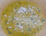 A picture of step 2 of Pudina (mint) Laccha Paratha.