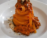 Foto del paso 9 de la receta: Tagliatelle con ragú de secreto y salsa de gorgonzola