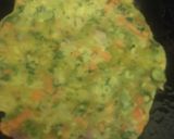 A picture of step 5 of Besan Chilla.