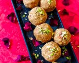 A picture of step 10 of Soybean flour laddu.