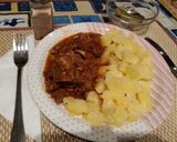 Birkapörkölt köményes burgonyával recept fázis 3 fotója