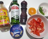 รูปขั้นตอนการทำที่ 1 ของ Pico de Tuna สลัดทูน่าน้ำส้ม โลว์คาร์บ